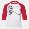 Youth Three Quarter Sleeve Baseball T-Shirt Thumbnail