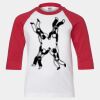 Youth Three Quarter Sleeve Baseball T-Shirt Thumbnail