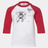 Youth Three Quarter Sleeve Baseball T-Shirt Thumbnail
