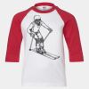 Youth Three Quarter Sleeve Baseball T-Shirt Thumbnail
