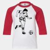 Youth Three Quarter Sleeve Baseball T-Shirt Thumbnail