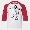 Youth Three Quarter Sleeve Baseball T-Shirt Thumbnail