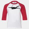 Youth Three Quarter Sleeve Baseball T-Shirt Thumbnail