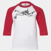 Youth Three Quarter Sleeve Baseball T-Shirt Thumbnail