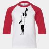Youth Three Quarter Sleeve Baseball T-Shirt Thumbnail