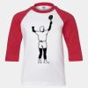 Youth Three Quarter Sleeve Baseball T-Shirt Thumbnail