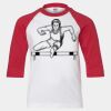 Youth Three Quarter Sleeve Baseball T-Shirt Thumbnail