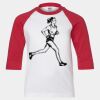 Youth Three Quarter Sleeve Baseball T-Shirt Thumbnail