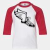 Youth Three Quarter Sleeve Baseball T-Shirt Thumbnail