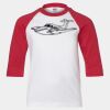Youth Three Quarter Sleeve Baseball T-Shirt Thumbnail