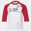 Youth Three Quarter Sleeve Baseball T-Shirt Thumbnail