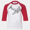 Youth Three Quarter Sleeve Baseball T-Shirt Thumbnail