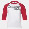 Youth Three Quarter Sleeve Baseball T-Shirt Thumbnail