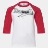 Youth Three Quarter Sleeve Baseball T-Shirt Thumbnail