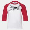 Youth Three Quarter Sleeve Baseball T-Shirt Thumbnail