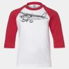 Youth Three Quarter Sleeve Baseball T-Shirt Thumbnail