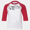 Youth Three Quarter Sleeve Baseball T-Shirt Thumbnail