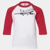 Youth Three Quarter Sleeve Baseball T-Shirt Thumbnail