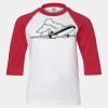 Youth Three Quarter Sleeve Baseball T-Shirt Thumbnail