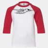 Youth Three Quarter Sleeve Baseball T-Shirt Thumbnail