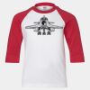 Youth Three Quarter Sleeve Baseball T-Shirt Thumbnail