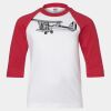 Youth Three Quarter Sleeve Baseball T-Shirt Thumbnail