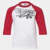 Youth Three Quarter Sleeve Baseball T-Shirt Thumbnail