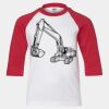 Youth Three Quarter Sleeve Baseball T-Shirt Thumbnail