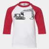Youth Three Quarter Sleeve Baseball T-Shirt Thumbnail