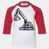 Youth Three Quarter Sleeve Baseball T-Shirt Thumbnail