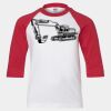 Youth Three Quarter Sleeve Baseball T-Shirt Thumbnail