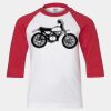 Youth Three Quarter Sleeve Baseball T-Shirt Thumbnail