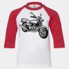 Youth Three Quarter Sleeve Baseball T-Shirt Thumbnail