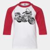 Youth Three Quarter Sleeve Baseball T-Shirt Thumbnail