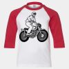 Youth Three Quarter Sleeve Baseball T-Shirt Thumbnail