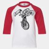 Youth Three Quarter Sleeve Baseball T-Shirt Thumbnail