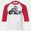 Youth Three Quarter Sleeve Baseball T-Shirt Thumbnail