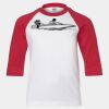 Youth Three Quarter Sleeve Baseball T-Shirt Thumbnail