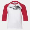 Youth Three Quarter Sleeve Baseball T-Shirt Thumbnail