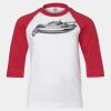 Youth Three Quarter Sleeve Baseball T-Shirt Thumbnail