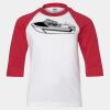 Youth Three Quarter Sleeve Baseball T-Shirt Thumbnail