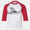 Youth Three Quarter Sleeve Baseball T-Shirt Thumbnail