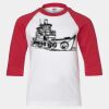 Youth Three Quarter Sleeve Baseball T-Shirt Thumbnail