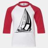 Youth Three Quarter Sleeve Baseball T-Shirt Thumbnail