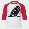 Youth Three Quarter Sleeve Baseball T-Shirt Thumbnail