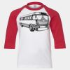 Youth Three Quarter Sleeve Baseball T-Shirt Thumbnail