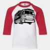 Youth Three Quarter Sleeve Baseball T-Shirt Thumbnail