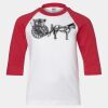 Youth Three Quarter Sleeve Baseball T-Shirt Thumbnail