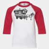 Youth Three Quarter Sleeve Baseball T-Shirt Thumbnail