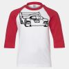 Youth Three Quarter Sleeve Baseball T-Shirt Thumbnail